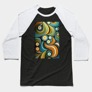 Embrace Nature with Greenbubble’s Abstract Organic Pattern Baseball T-Shirt